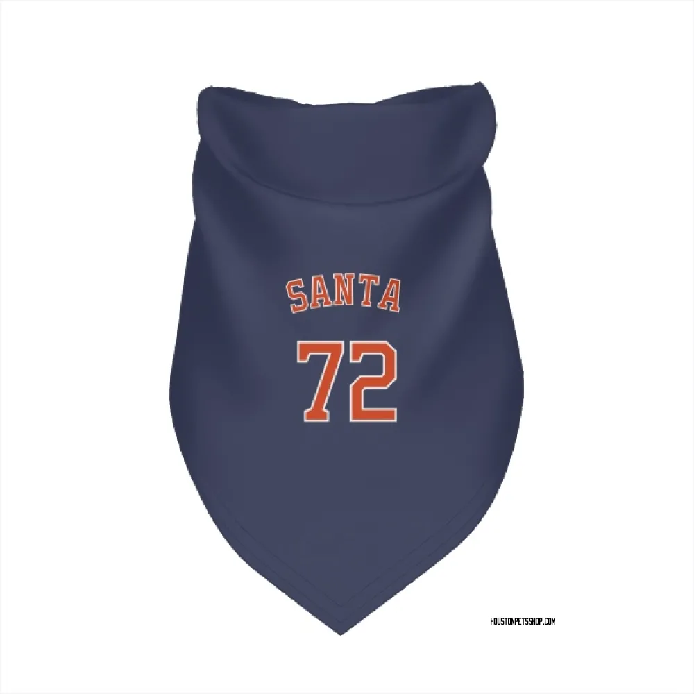 Houston Astros Alimber Santa Navy Pet Bandana for Dog & Cat