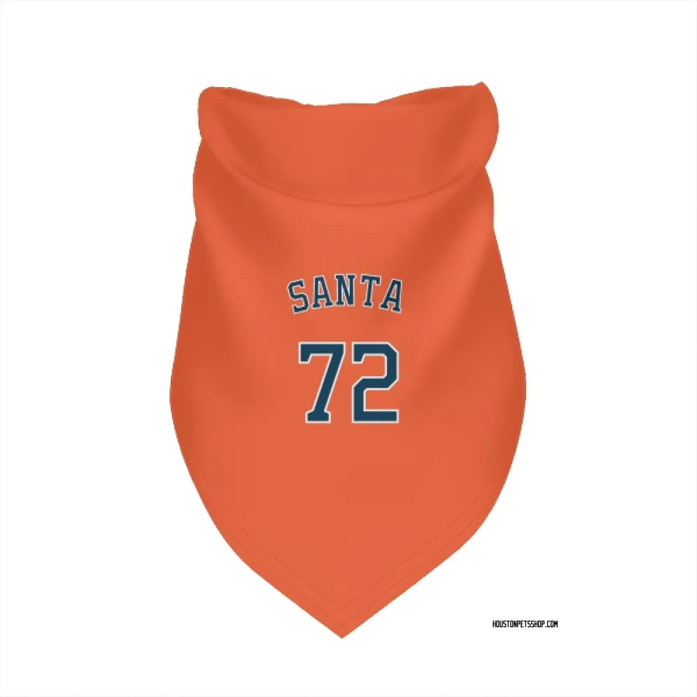 Houston Astros Alimber Santa Orange Pet Bandana for Dog & Cat