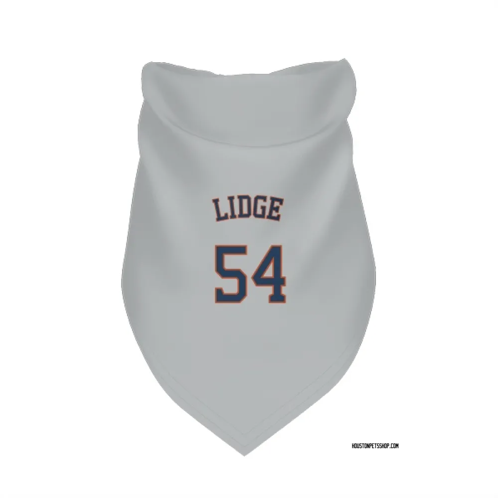 Houston Astros Brad Lidge Gray Pet Bandana for Dog & Cat