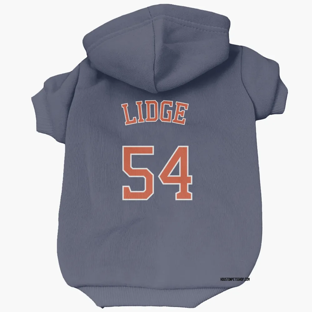 Houston Astros Brad Lidge Navy Pet Hoodie for Dog & Cat