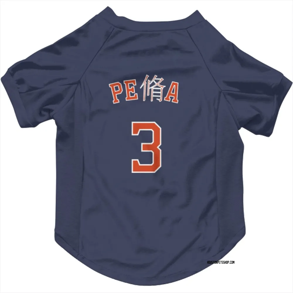 Houston Astros Jeremy Pena Navy Pet Jersey for Dog & Cat