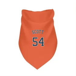 Houston Astros Tayler Scott Orange Pet Bandana for Dog & Cat